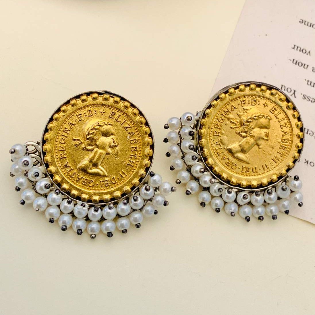 German Silver Plated Earrings 