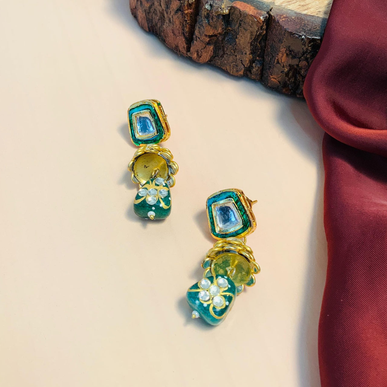 Classic Emerald Multi Layered Kundan Mala - Abdesignsjewellery