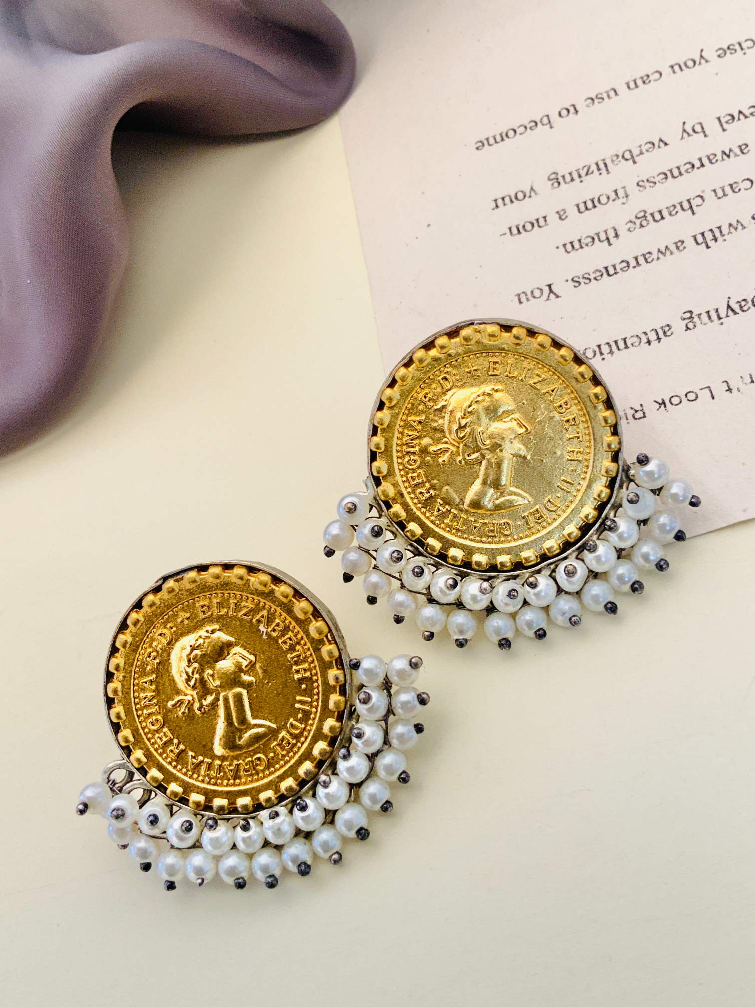 German Silver Studs Earring 