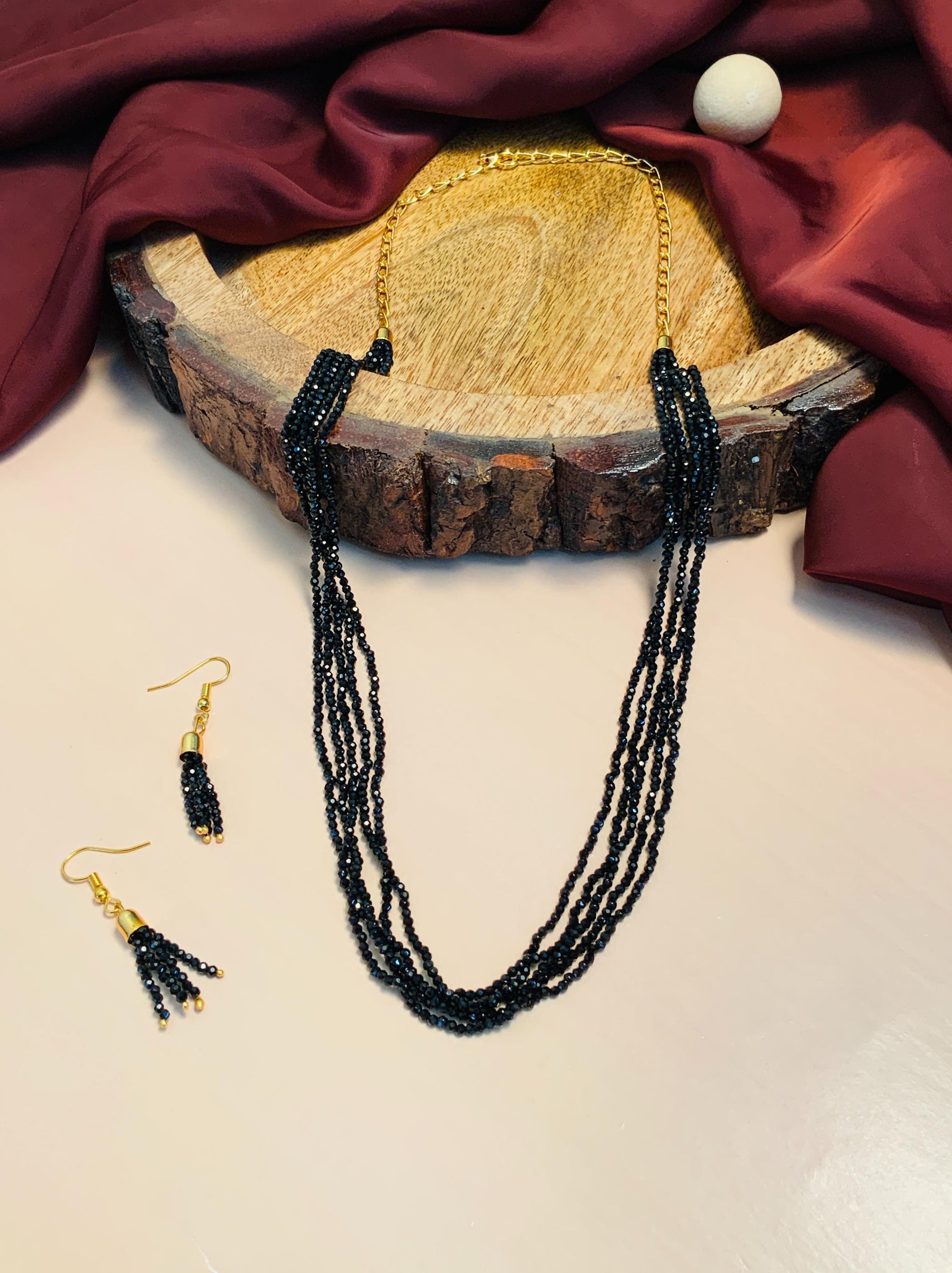 Glamorous Multilayer Jaipuri Quartz Bead Mala - Abdesignsjewellery