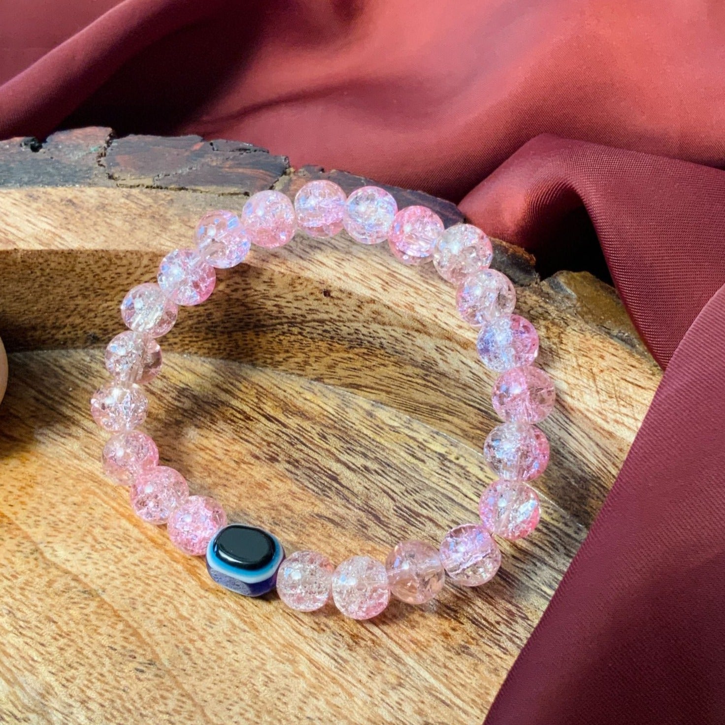 Aura Quartz Evil Eye Bracelet - Abdesignsjewellery