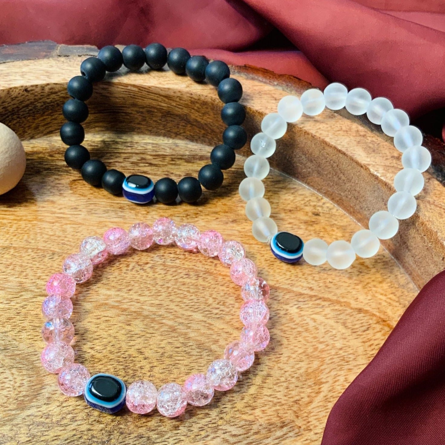 Aura Quartz Evil Eye Bracelet - Abdesignsjewellery