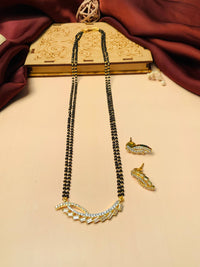 Thumbnail for Exquisite Gold Plated Flower Mangalsutra - Abdesignsjewellery