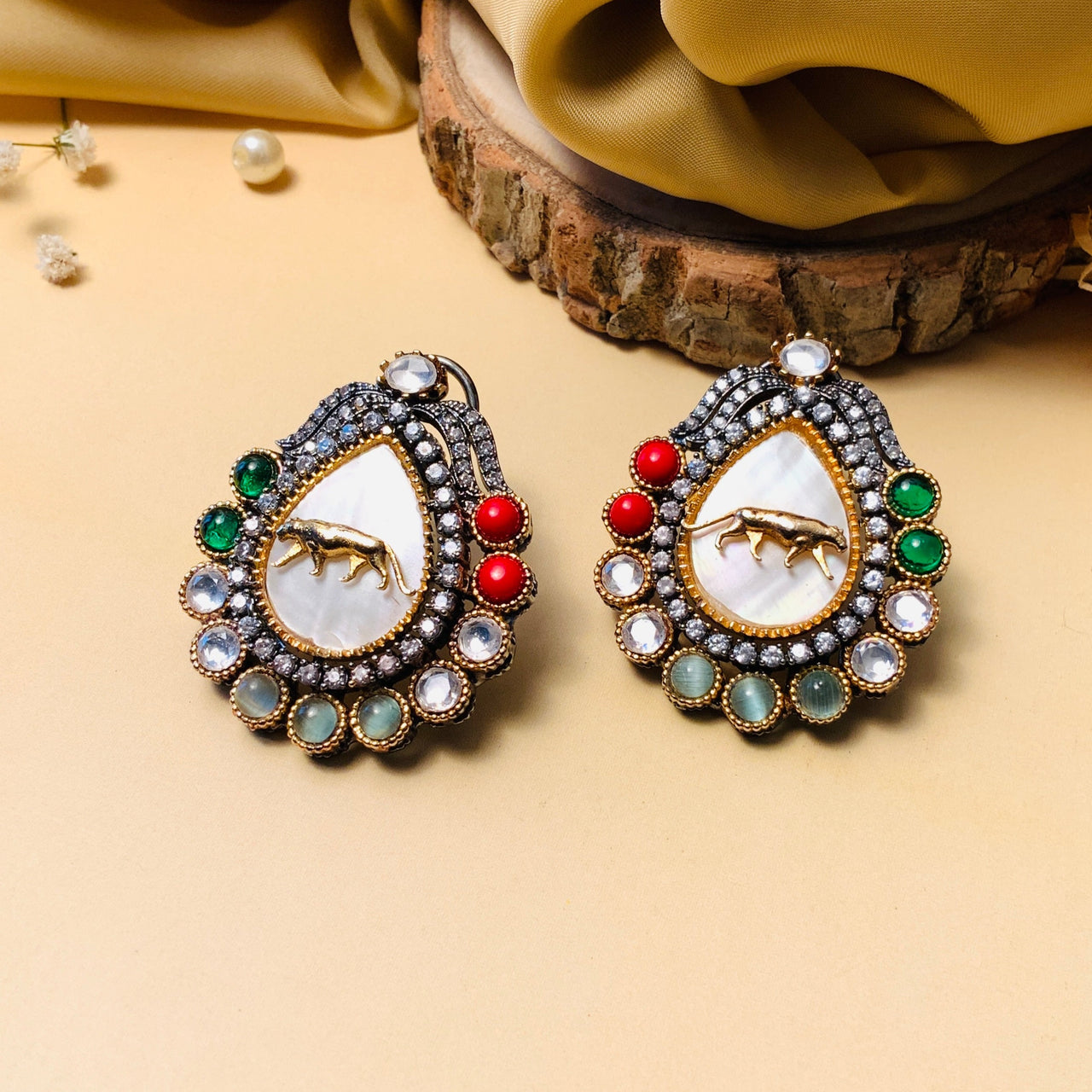 Sabyasachi inspired kundan earring Kelsey – Bawaries