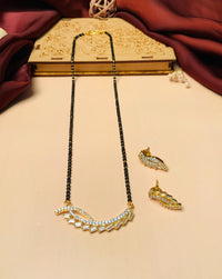 Thumbnail for Set of 5 Gold Plated American Diamond Mangalsutra Combo