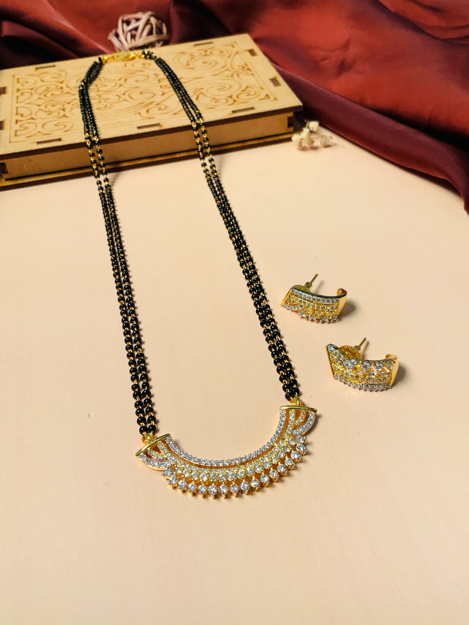 Mangalsutra With Earrings