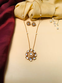 Thumbnail for High Quality Navratna Stone Pendant and Chain