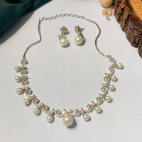 Thumbnail for Silver Plated Pearl Necklce 