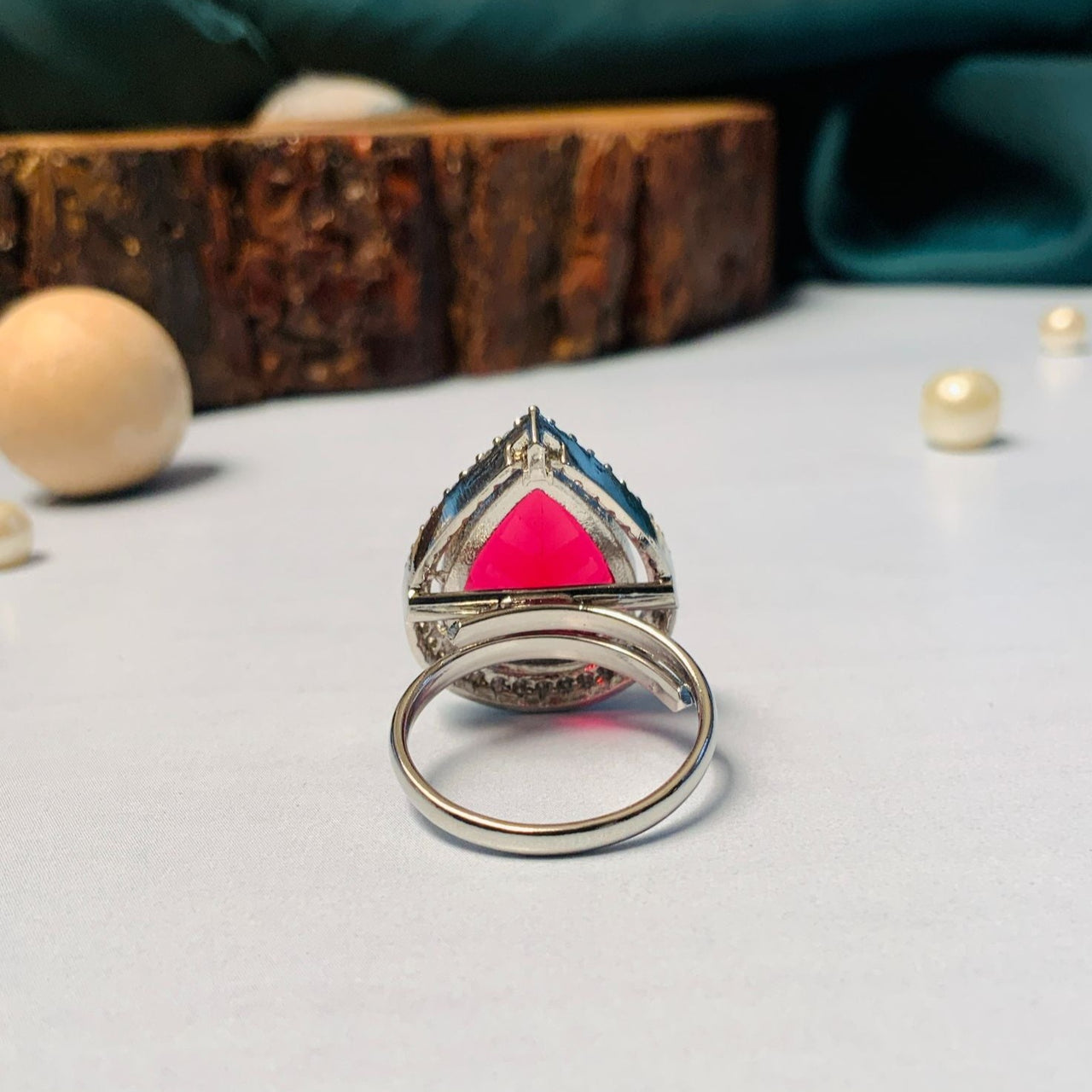 Stylish Silver Plated Ring 