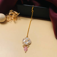 Thumbnail for Charming High Quality Gold Plated Polki MaangTikka - Abdesignsjewellery