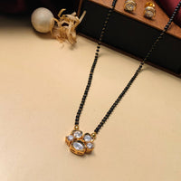 Thumbnail for Solitaire Gold Plated Mangalsutra & Earrings