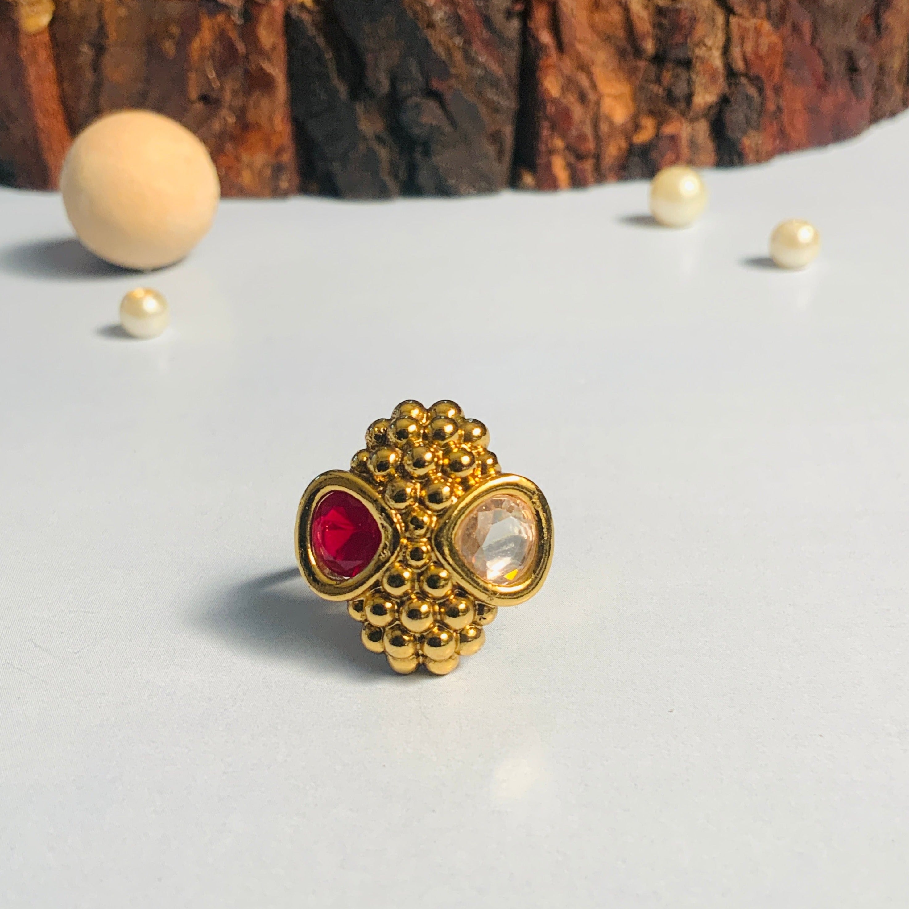 Contemporary High Quality Gold Plated Ring - Abdesignsjewellery