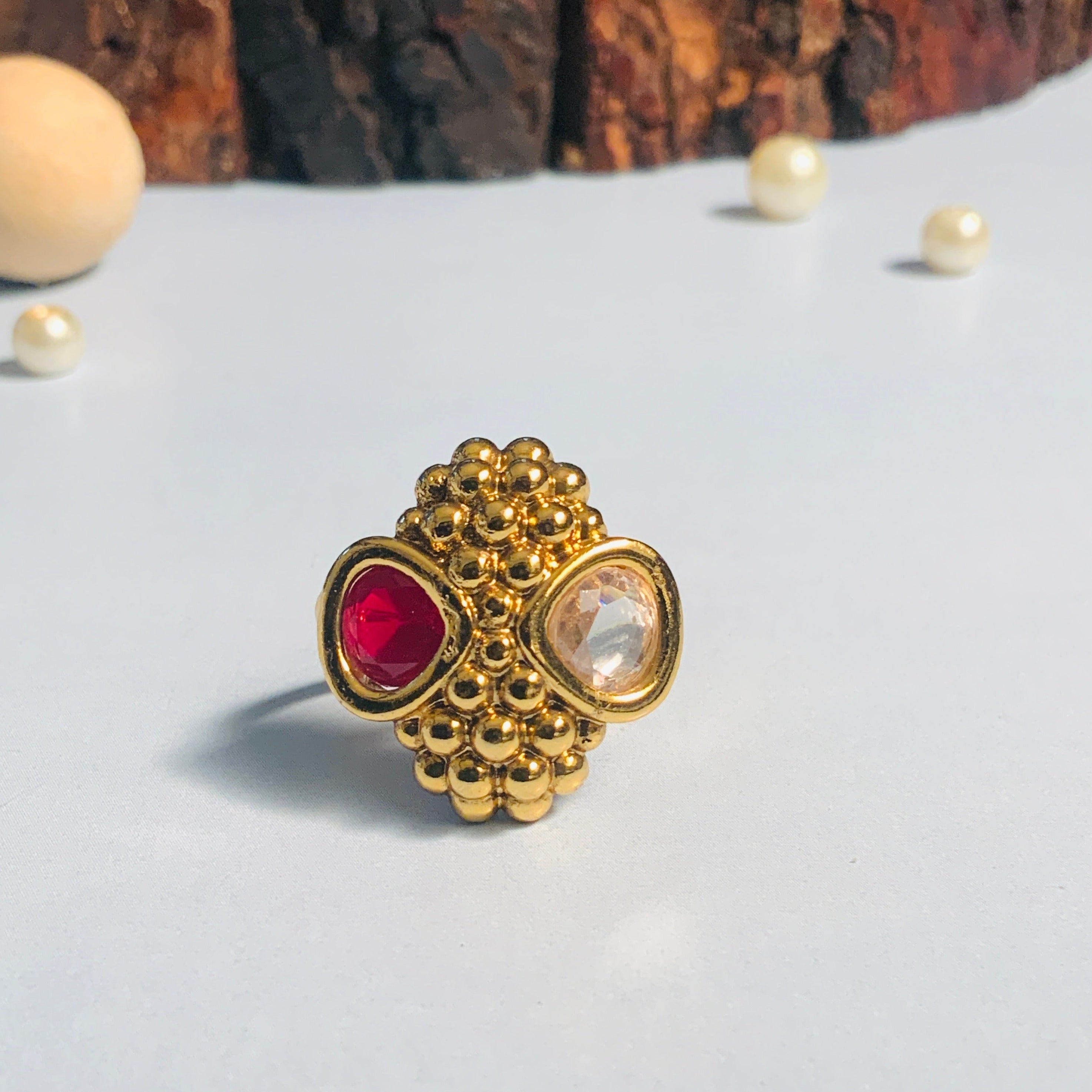Contemporary High Quality Gold Plated Ring - Abdesignsjewellery