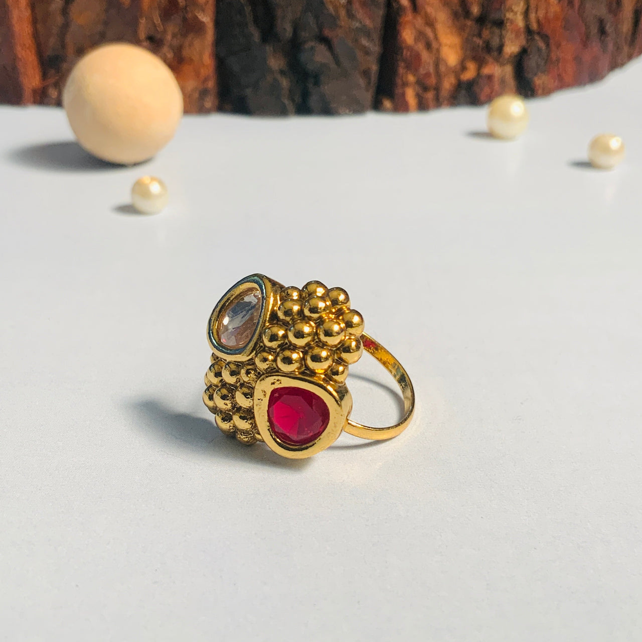 Contemporary High Quality Gold Plated Ring - Abdesignsjewellery