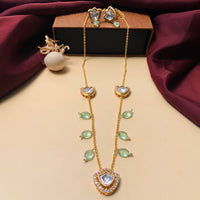 Thumbnail for Beautiful High Quality Polki Drop Necklace - Abdesignsjewellery