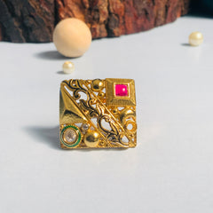 Artisanal High Quality Gold Plated Ring