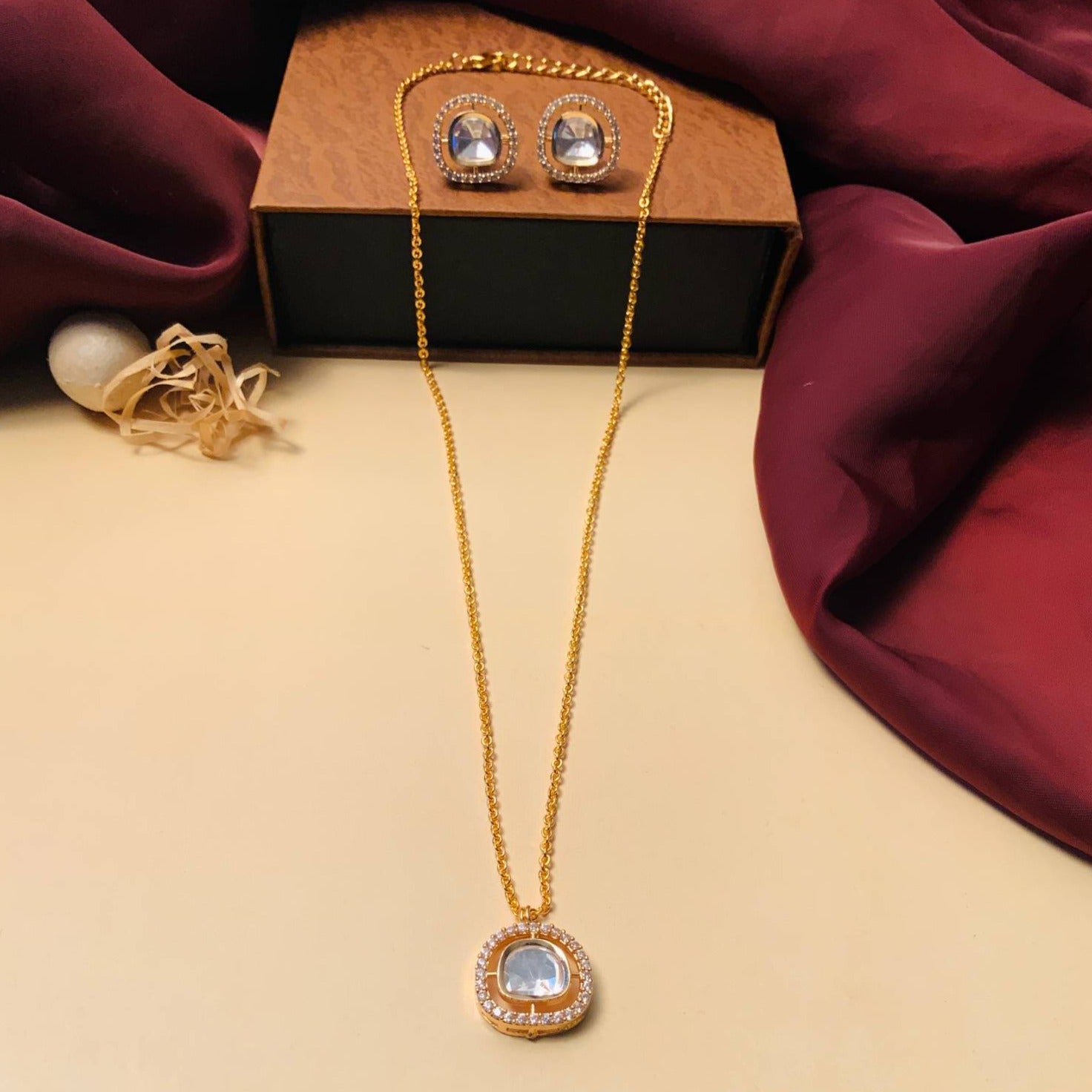 Elegant Uncut Polki Necklace - Abdesignsjewellery