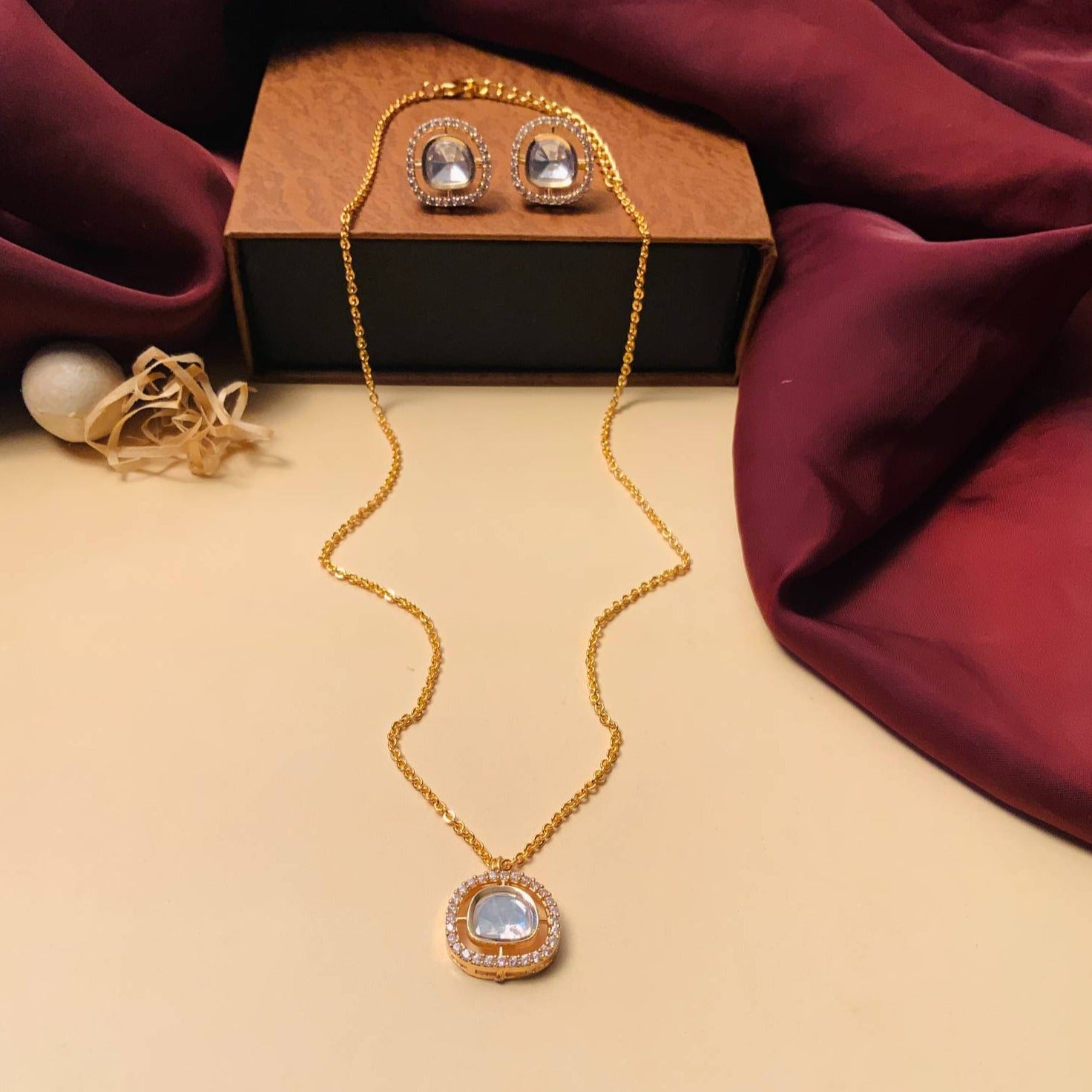 Elegant Uncut Polki Necklace - Abdesignsjewellery