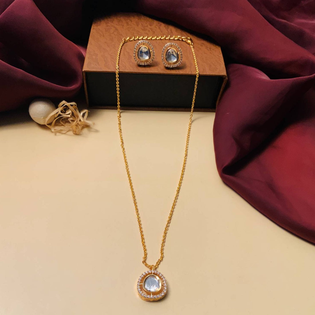 Elegant Uncut Polki Necklace - Abdesignsjewellery