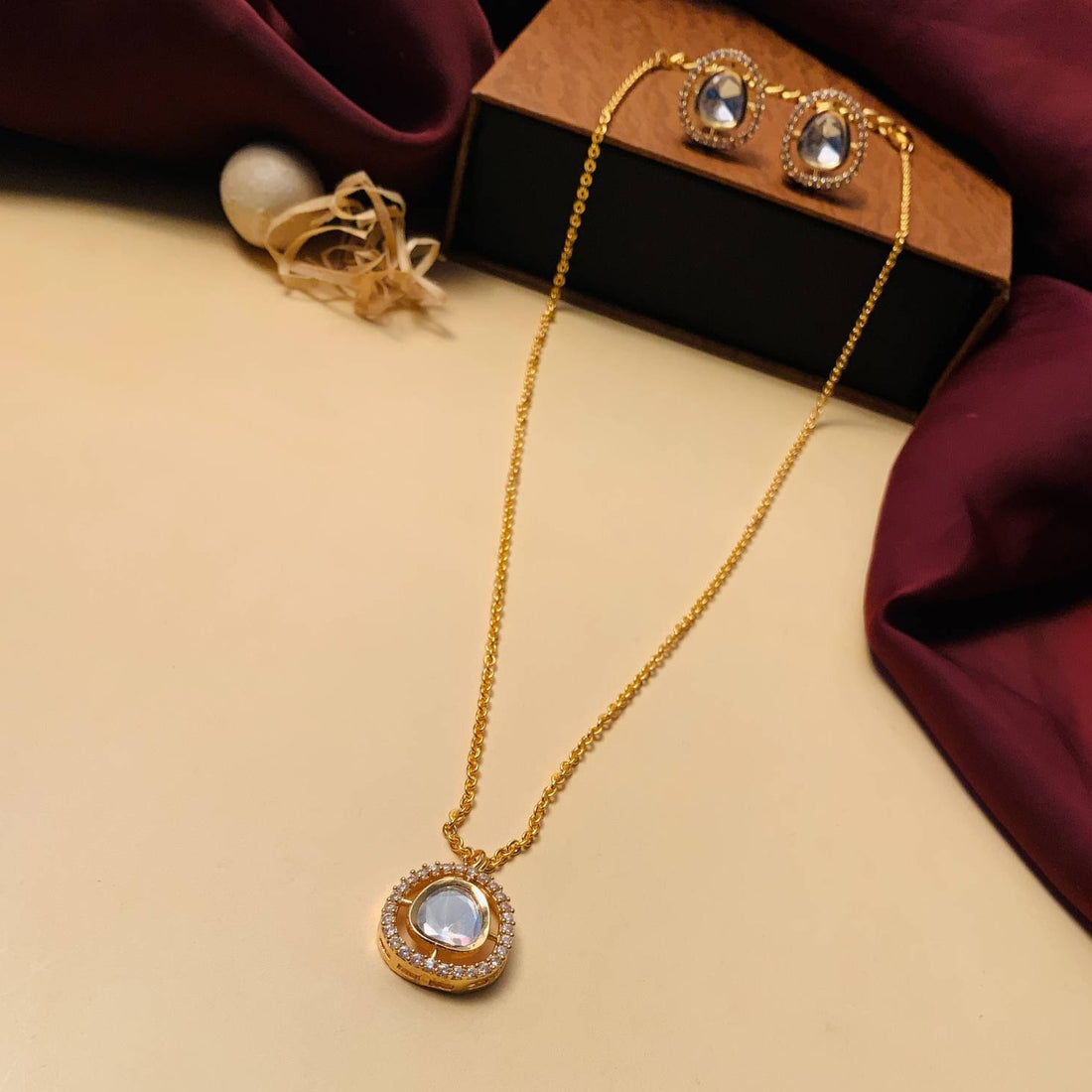 Elegant Uncut Polki Necklace - Abdesignsjewellery