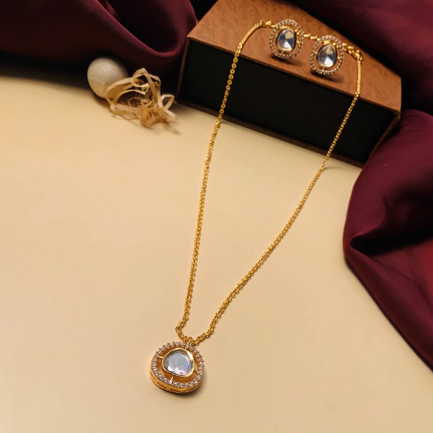 Elegant Uncut Polki Necklace - Abdesignsjewellery