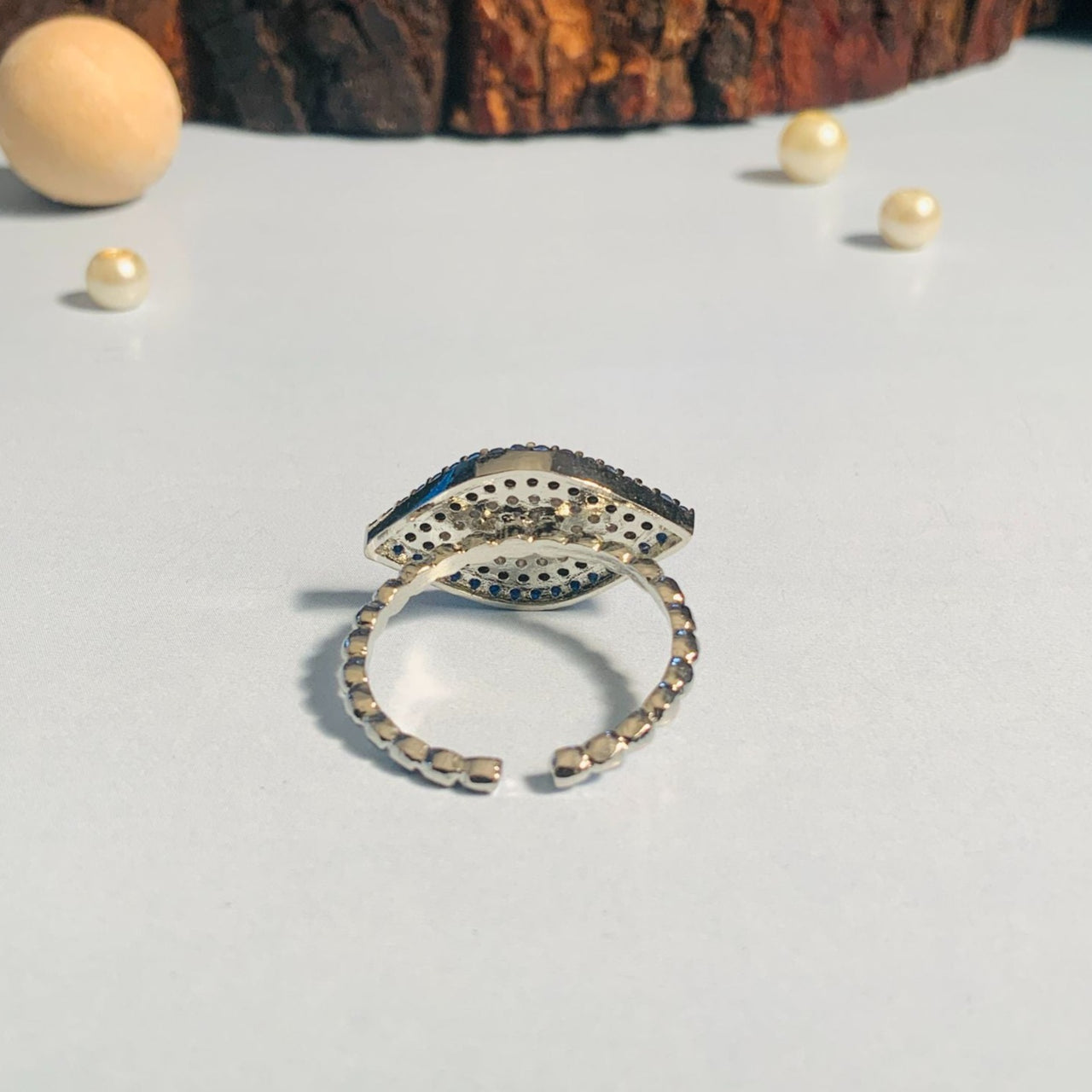 Silver EvilEye Ring 