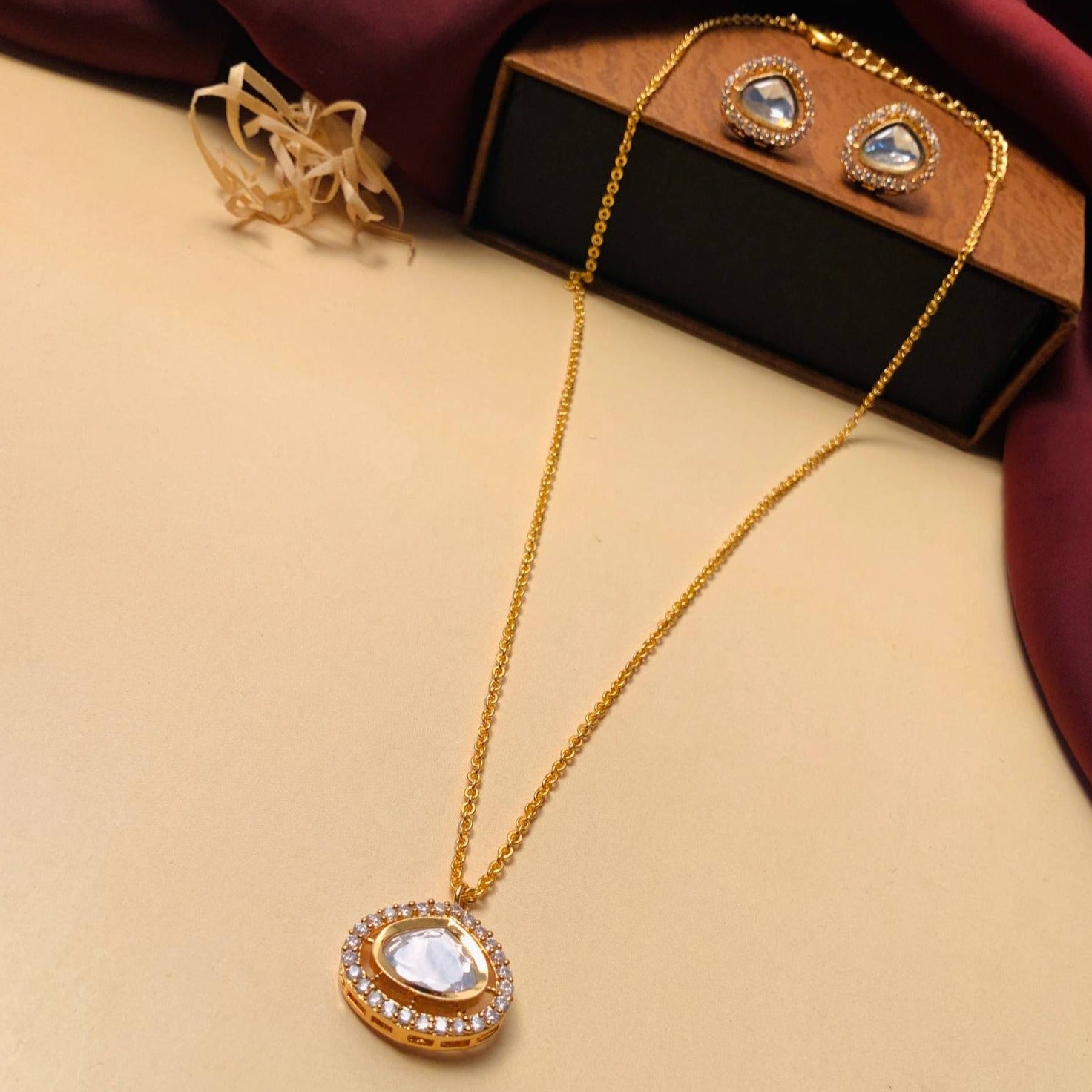 Elegant Uncut Polki Necklace - Abdesignsjewellery
