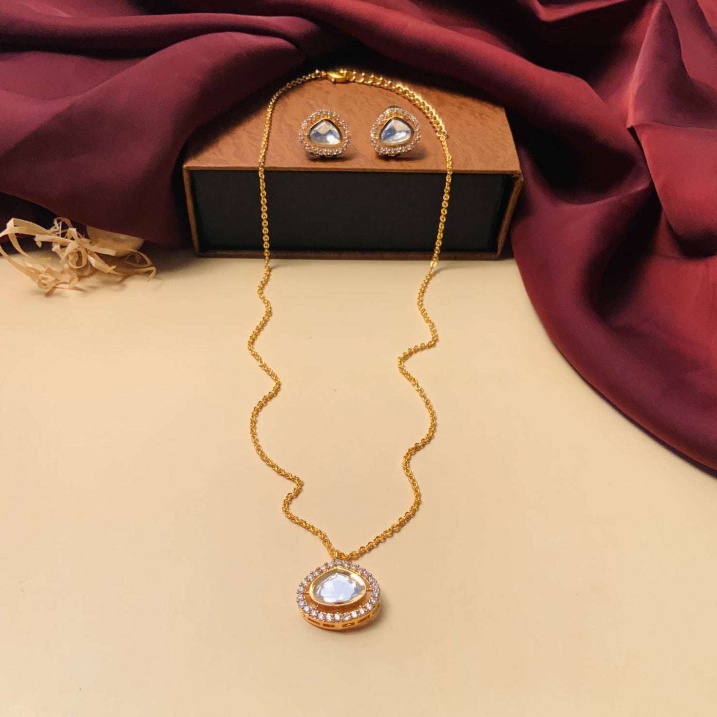 Elegant Uncut Polki Necklace - Abdesignsjewellery