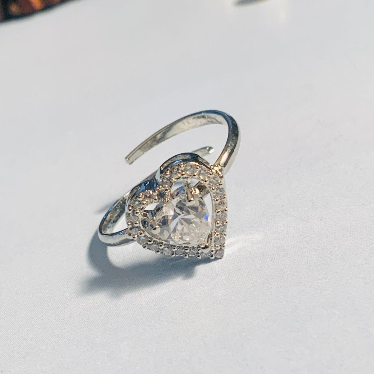 Sterling Silver Heart Shape Women Ring – Karizma Jewels