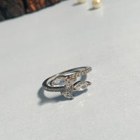 Thumbnail for Silver Plated American Diamond Ring