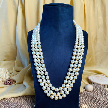 Exotic High Quality White Pearl Mala - Abdesignsjewellery