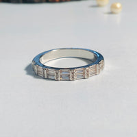 Thumbnail for Dainty American Diamond Silver Plated Ring - Abdesignsjewellery