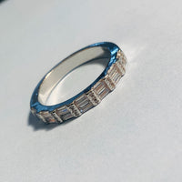 Thumbnail for Dainty American Diamond Silver Plated Ring - Abdesignsjewellery
