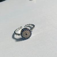 Thumbnail for Silver EvilEye Ring 