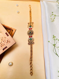 Thumbnail for Stunning Antique Matt Gold Polish Hand Bracelet