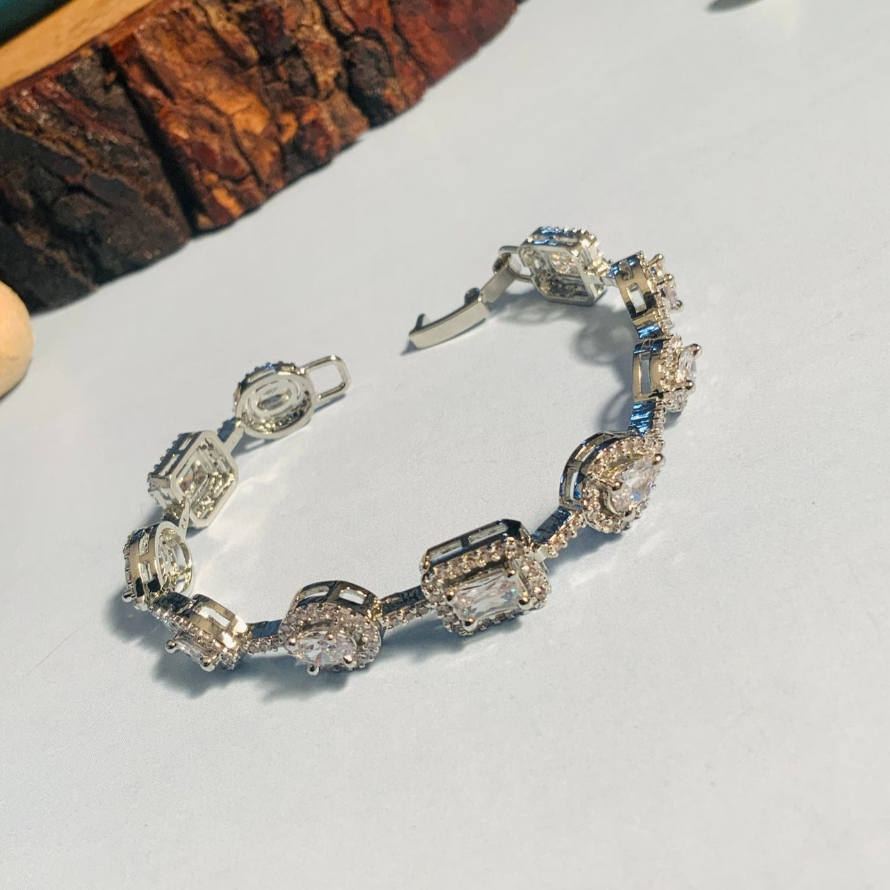 Charming High Quality Silver Cz Bracelet - Abdesignsjewellery