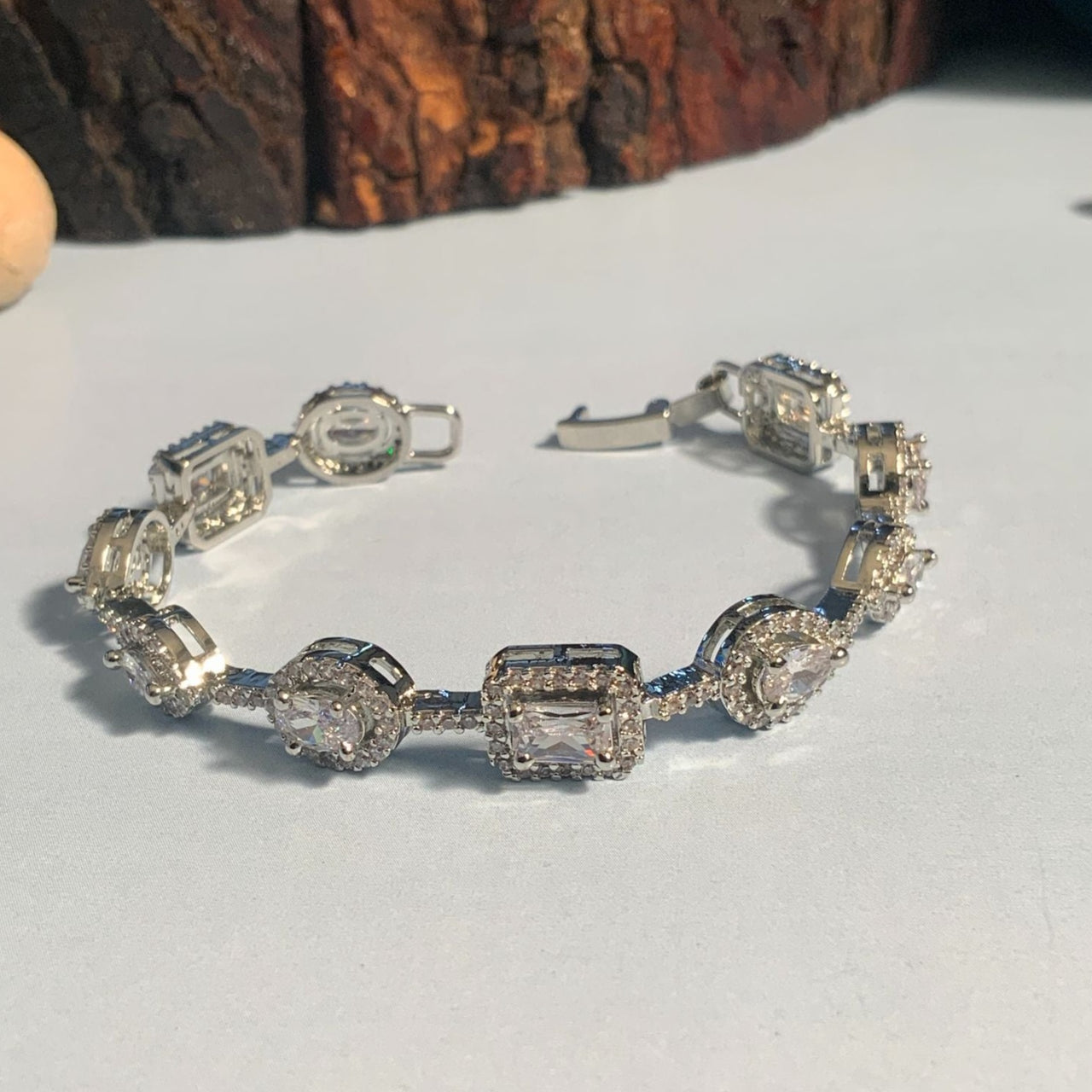 Charming High Quality Silver Cz Bracelet - Abdesignsjewellery