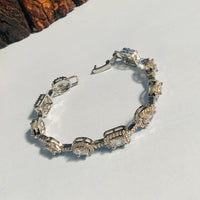 Thumbnail for Charming High Quality Silver Cz Bracelet - Abdesignsjewellery