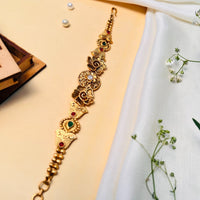 Thumbnail for Exquisite Antique Matt Gold Polish Hand Bracelet