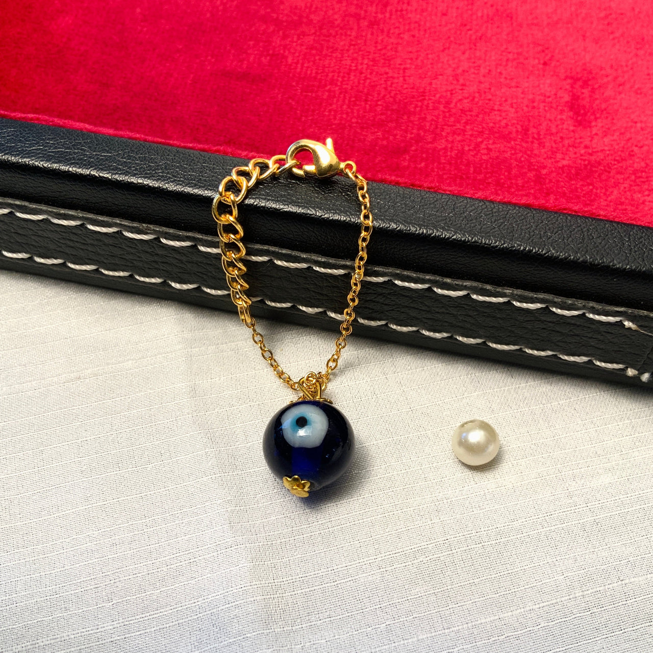 Exquisite Evil Eye Gold Plated Watch Charm