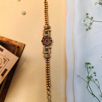 Thumbnail for High Quality Artistic Matt Gold Plated Bracelet
