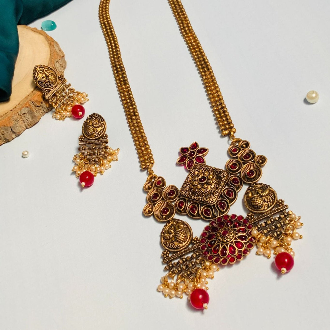 Antique Gold Plated Necklace 