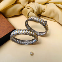 Thumbnail for Premium Bridal Polki Stones Bangles Set