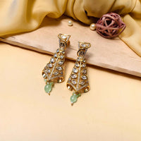 Thumbnail for Alluring Gold Plated Kundan Earrings - Abdesignsjewellery