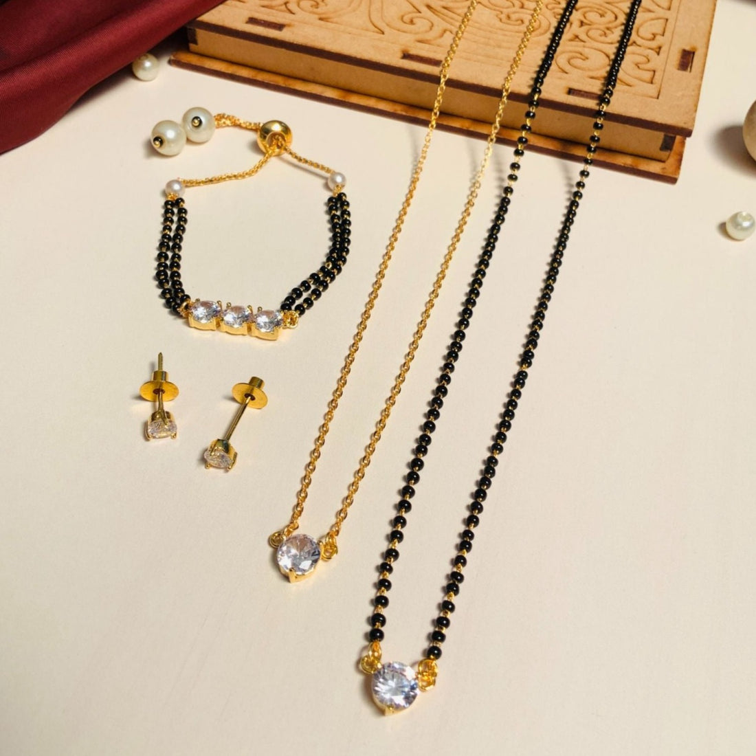 Gold Plated Mangalsutra Combo 