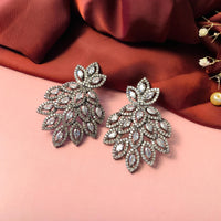 Thumbnail for Radiant Luscious Classic Long Crystal Flower Earrings
