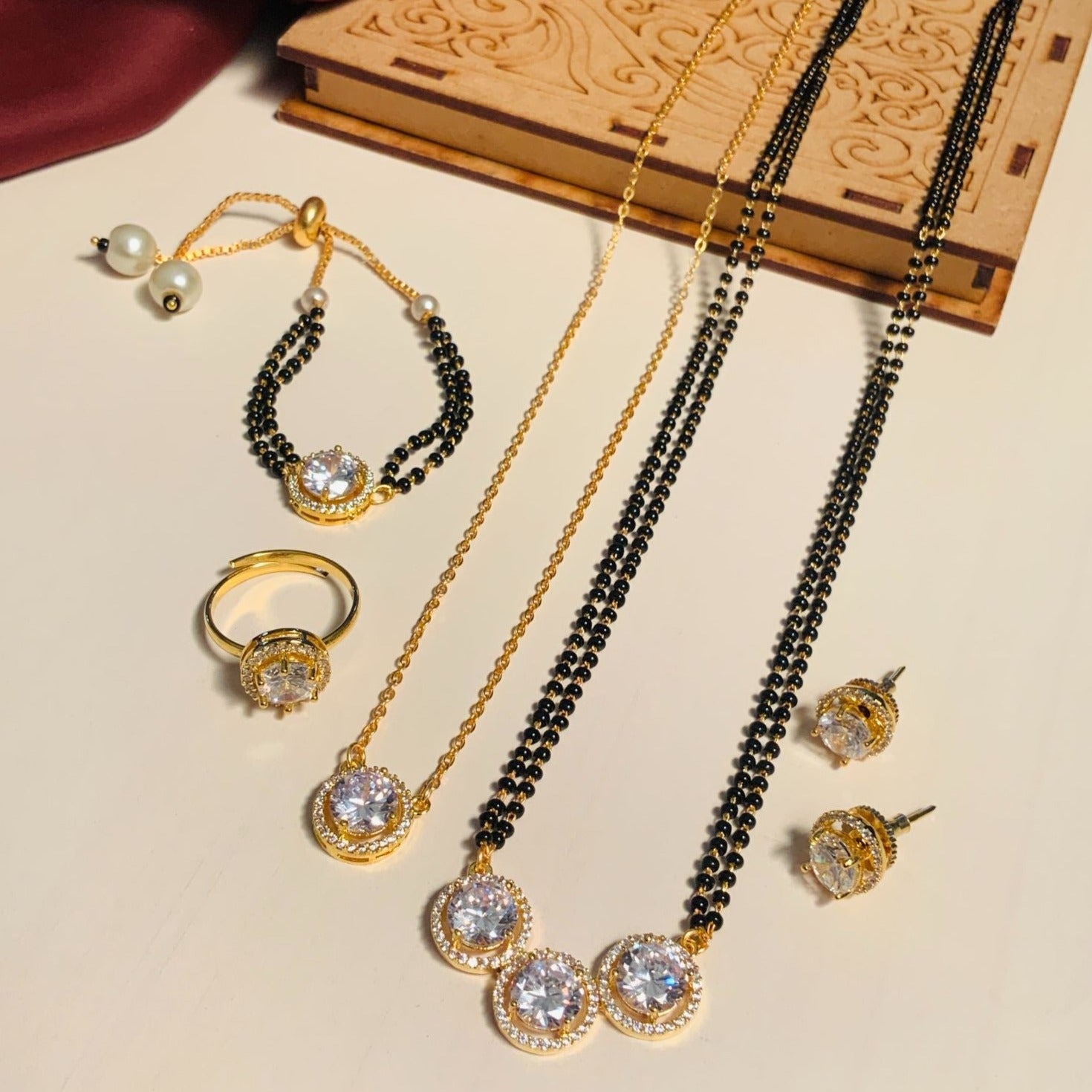 Gold Plated Mangalsutra Combo 