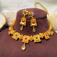 Thumbnail for Classic Round Matt Gold Necklace