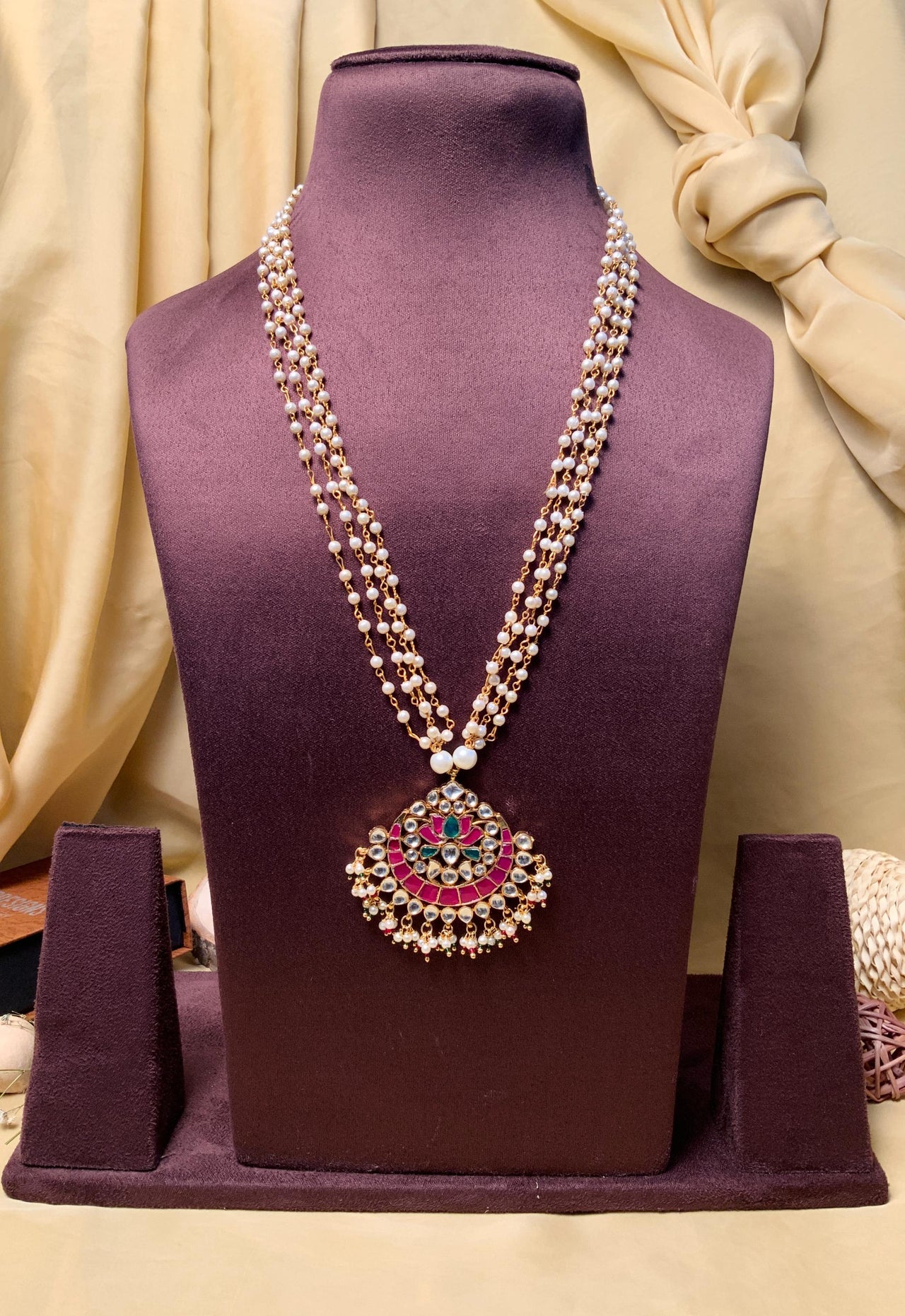Buy Azba Statement Pearl String Necklace - Indian Jewelry | Tarinika -  Tarinika India
