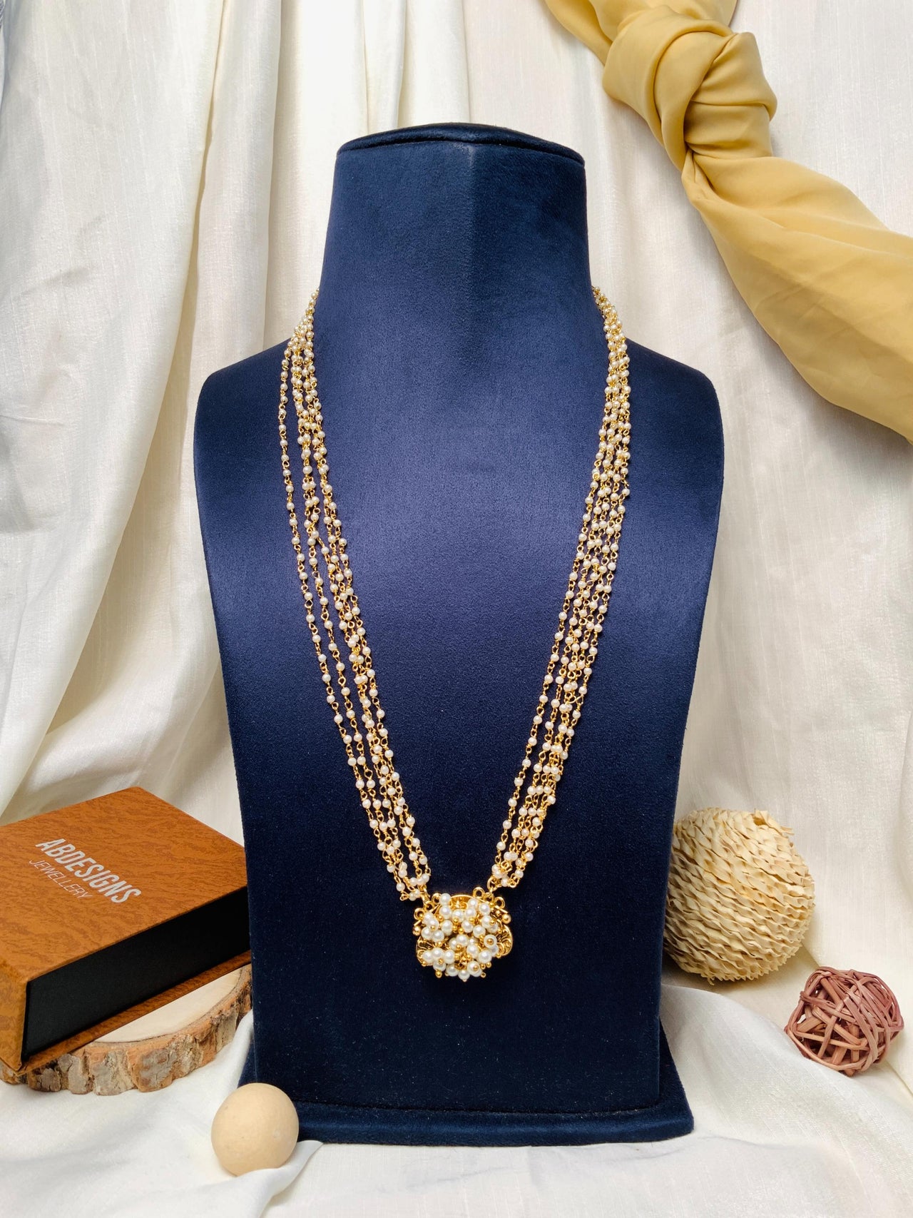 Finely Crafted Jaypore Gold Plated Pearl Mala